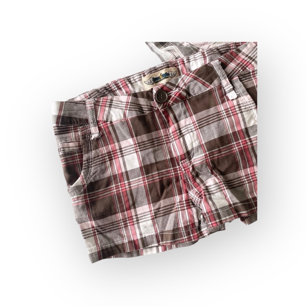 Freestyle Revolution ☀︎︎2 Pair Stretch Cotton Plaid Shorts ☀︎︎ Girl’s 12 ☀︎ XXS - Picture 7 of 16